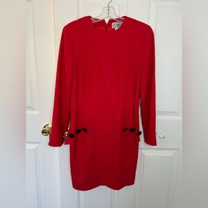 Carlisle Vintage Wool Long Sleeve Dress